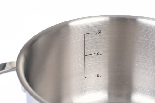 GRÄWE Kochtopf 16 cm, 1,5 Liter Inhalt mit Liter-Skala Serie PRO-LINE - 3