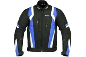 RKsports Kosta WATERPROOF MOTORCYCLE MOTORBIKE JACKET BLACK CE ARMORS
