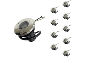 Spot Extérieur Encastrable LED IP65 220V Sol 3W 45° (Pack de 10) - Blanc Neutre 4000K - 5500K - SILAMP