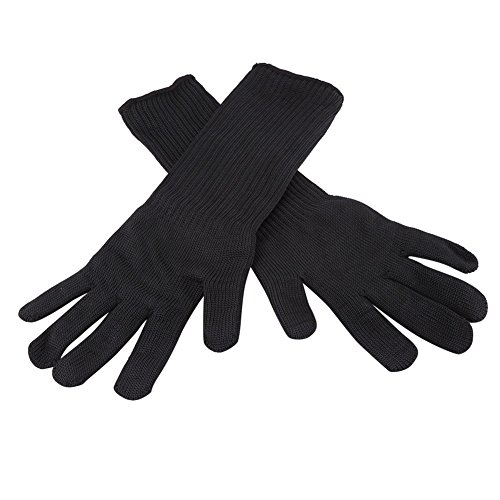 Edelstahl Wire Mesh Handschuhe Mit Langen Manschetten Hand Handgelenk Unterarm Protector Cut Resistant Ärmel Sicherheit Arbeitshandschuhe - 2