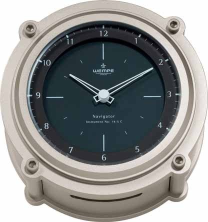 Preisvergleich Produktbild Schiffsuhr Navigator I Messing matt vernickelt