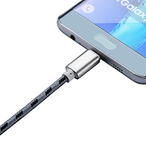 TYJTECH USB Type C Kabel [2-Pack] 3.3FT/1M Umflochtenes Type C Ladekabel f¨¹r Type C Ger?te inklusive dem neuen MacBook, Google Chromebook Pixel , MacBook Pro 2016 usw (Grau) - 3