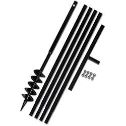 Tidyard Bêche et Tarière Manuelle 100mm | Mèche Jardin Tarière | Outil de Plantation Pratique avec Rallonge Mèche Tarière 5m