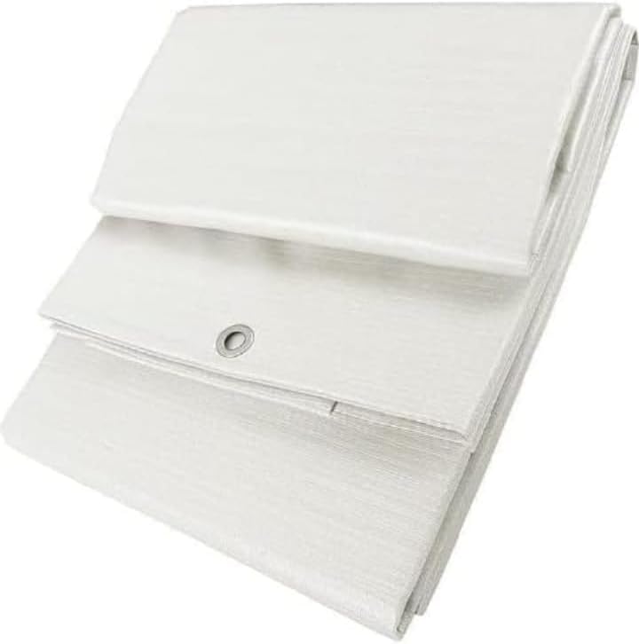 Toldo Reforzado Impermeable, Lona Multiusos con Ojales, 90 Gramos, Multicolor (Blanco, 2X3)