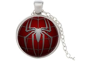 DGP Spider-Man Collana Ciondolo Cristallo Pendente Ragno Argento