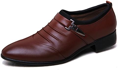 Tribangke Men's Modern Slip On Business Dress Shoes