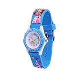 WOLFTEETH Kinder und Jugendliche Uhr Analog Quarz mit Plastik Armband 306002 Blau