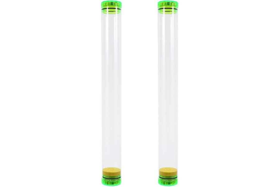 BIUDECO Transparent Fishing Float Tubes with Built-in Sponge Lightweight Portable Float Storage Tubes Fishing Bobber Organizer for River Accessories