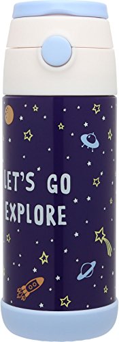 Snug termo para niños - aislado al vacío botella de agua con paja