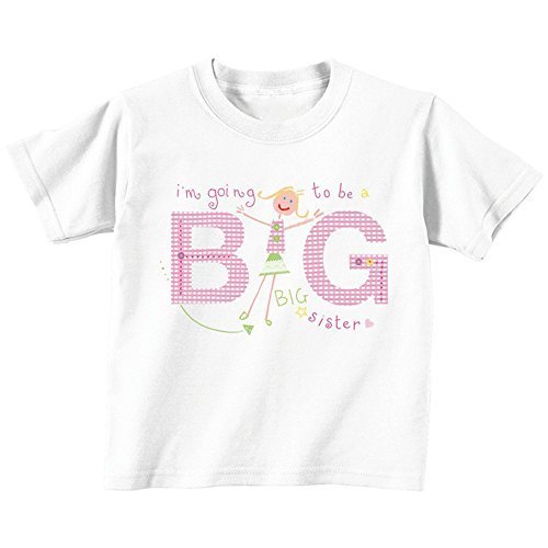 I'm Going to Be a Big Sister Tshirt Professionally Illustrated Tshirt Children Girls Kids Top Big Sister Tshirt