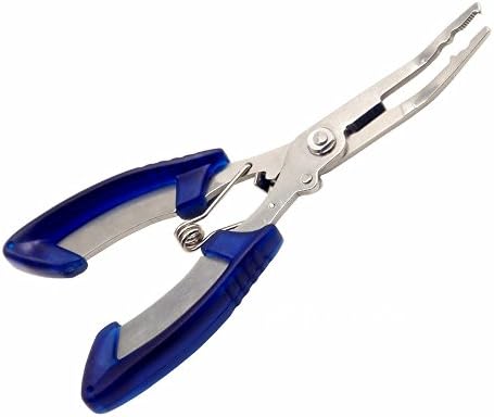 6 Inch Fishing Pliers scissors Made from Stainless steel,Multiple Tackle from XUNMA (blue)