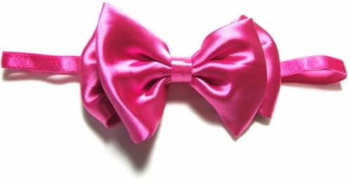 Style My Outfit pink silk bow headband –hair accessories