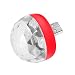 Produktbild SINOTECHQIN Mini USB Disco Ball Lampen, tragbare USB LED Party Lights, Verschiedene USB Stecker optional Size for Apple Adapter
