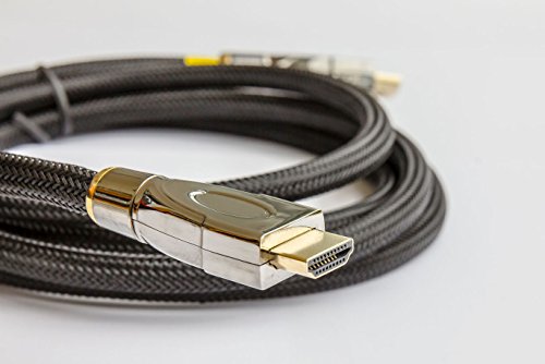 Python Series AKTIVES High-Speed-HDMI Anschlusskabel mit Ethernet – Redmere Chipsatz – 4K2K / UHD / Ultra HD / Full HD – OFC, 3D-Unterstützung, Nylongeflecht, Dreifachschirmung, schwarz, 20 m - 2