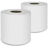 Paper Rolls 13 cm High x 95 m Length | Smooth Texture 460 Services | Kitchen Paper, Napkins, Mini Hand Drying (2 Rolls White)