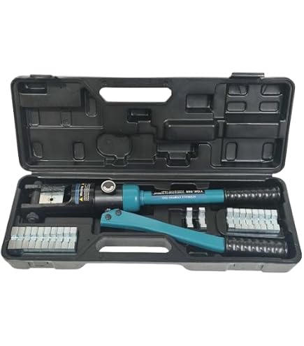 16 Ton Hydraulic Wire Crimper Crimping Tool Battery Cable Lug Terminal 11 Dies