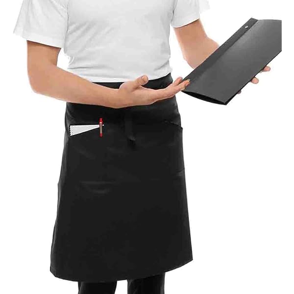 Grembiule Spesso In Cotone 240g/m³ - Regolabile, Con Tasca, Anti-Sporco Per Cucina, Chef E Camerieri - Foto 11