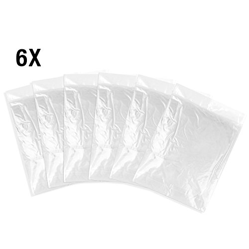 Migimi Einweg Notfall Wasserdicht Regenmantel, Einweg Kunststoff Poncho, Einweg Regenmäntel für Outdoor, Einweg PE Regenmantel Poncho mit Cap ( Clear 6 Pcs ) - 5