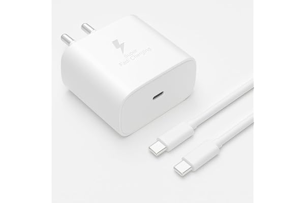Orginal Samsung 45W Type-C Fast Charger Adapter & Cable Compatible with Galaxy S25, S23,S20/Fe, A55, F15, F14, F34,S/F/M/A/Z Series. S24 Ultra/S24+/S24, S23/S22/S21, A55/A35, M15/M14, Z Fold5/Flip5