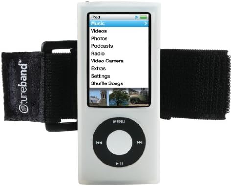 TuneBand for iPod nano 5th Generation (Model A1320, 8GB/16GB, Rear Camera), Grantwood Technology's Armband and Silicone Skin, CLEAR