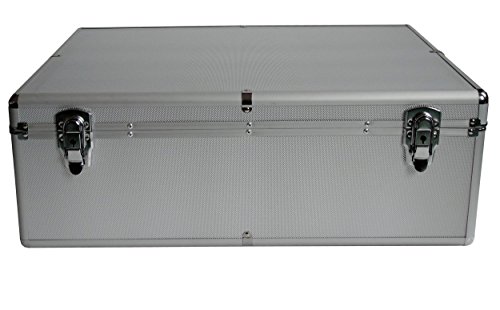 ALU ALUMINIUM LOOK KOFFER für 1000 DVD/CD/BLURAY 1000er DJ BOX/CASE FÜR CDs DVDs - 2