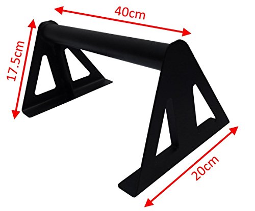 BodyRip Parallettes trizepsdrcken Crossfit Gym Bar, Schwarz, 40 cm - 3