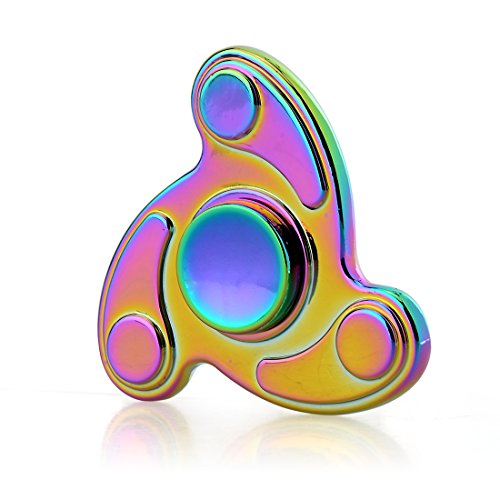 PovKeever Hand Spinner Stress Reducer Toy,Rainbow Zinc Alloy High Speed Hand Spinner Fidget Toy PovKeever Hand Spinner Stress Reducer Toy,Rainbow Zinc Alloy High Speed Hand Spinner Fidget Toy