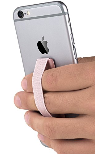 2 x Leathlux Finger-Halterung Griff, Smartphone Halter fÃ¼r Verbesserte Einhandbedienung | FÃ¼r iPhone 7, Samsung Galaxy S8, Huawei Honor 9 und mehr Rosegold