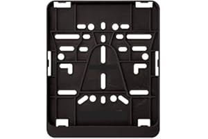 3D Carbon Design x Kennzeichenhalter für Nummernschilder im Format 180 x 200 mm 18 x 20 cm für Motorrad, Roller, Material: ABS-Kunststoff, schwarz unlackiert.