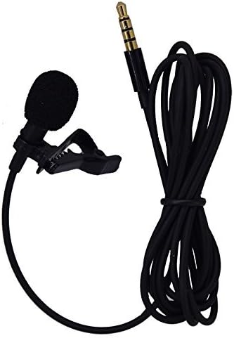 Omnidirectional Condenser Microphone High Sensitivity Mini Professional Deluxe Lavalier Mic Lapel Clip on for Apple Iphone, Ipad, Ipod Touch, Samsung Android and Windows Smartphones