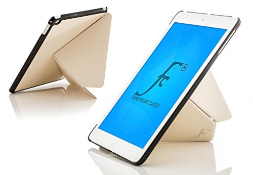 Forefront Cases® Neue Origami Leder Hülle / Tasche / Case / Cover für Apple iPad Air 2 / 2nd Generation (Oktober 2014) – Rundum-Geräteschutz und intelligente Auto-Sleep-Wake-Funktion mit 3-JAHRES-GARANTIE VON FOREFRONT CASES – inkl. Eingabestift und Displayschutz - 3