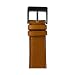 Produktbild Roobaya Apple Watch Sauvage Leder Armband Cognac 42 mm: Echtleder Wechselarmband mit Adapter und Schließe in Aluminium Space Grau, für Series 1, 2, 3