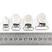 20pcs 11mm Webbing Hook Pacifier Suspender Clips for Craft---Silver