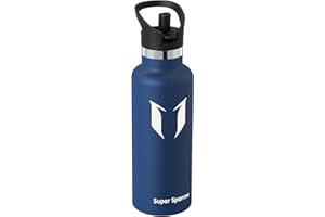 Super Sparrow Butelka Izolowana - Butelka sportowa na wodę - 350 ml/500 ml/750 ml/1L - Standardowa Butelka ze stali nierdzewnej - Butelka dla dzieci bez BPA, do uprawiania sportu, podróży, szkoły