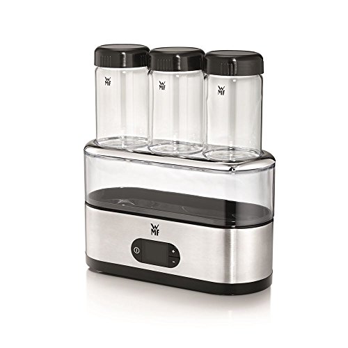 WMF KÜCHENminis Joghurtbereiter inklusive 3 Joghurt-to-go-Becher BPA-frei, 150 ml pro Joghurtbecher, cromargan matt/silber - 4