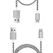 Produktbild Typ C Kabel USB C Kabel 2 Pack (0,25 m 1 m) von FQIAO HSS Synchronisieren und Aufladen und langlebigem Nylon geflochten Stärken Design für Samsung Note 8 Samsung Galaxy S8 Samsung Galaxy S8 Plus, Nexus 5 x/6P, lumia950/950 X L, Apple New MacBook, Chromebook Pixel und andere USB-C devices- grau