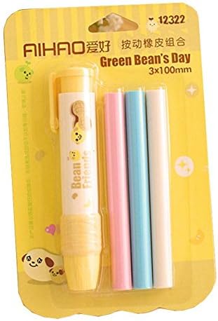 Landslide Creative Pen Shaped Rubber Hand Press Erasers Novelty Gift For Children School Stationery Supply