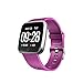 Produktbild BZLine Bluetooth Smartwatch, Smart Watch Uhr Intelligente Armbanduhr Fitness Tracker Armband Sport Uhr Metall mit Herzfrequenz Farbe Bildschirm Schrittzähler für Android für iOS für Kinder Frauen Männer (Lila)