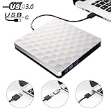 AUSGEZEICHNETE LEISTUNG - Dank der einzigartigen intelligenten Brenntechnologie unterstützt dieses CD / DVD-Laufwerk DVD + R, DVD-R, CD-ROM, DVD-ROM, CD-R und CD-RW. Max DVD-Lesegeschwindigkeit 8X; Maximale CD-Lesegeschwindigkeit 24X und maximale CD-Brenngeschwindigkeit 8X. Dieses externe DVD-Laufwerk, das mit einem brandneuen Chip mit starker Fehlerkorrekturfunktion ausgestattet ist, spielt Musik und Filme ohne Verzögerung oder Verzerrung.
