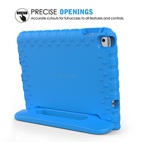 MoKo Hülle für iPad Mini 4 – Superleicht EVA Stoßfest Kinderfreundlich Kinder Schutzhülle mit umwandelbarer Handgriff Handle und Standfunktion für Apple iPad Mini 4 7.9 Zoll 2015 Genaration Tablet, Blau - 3