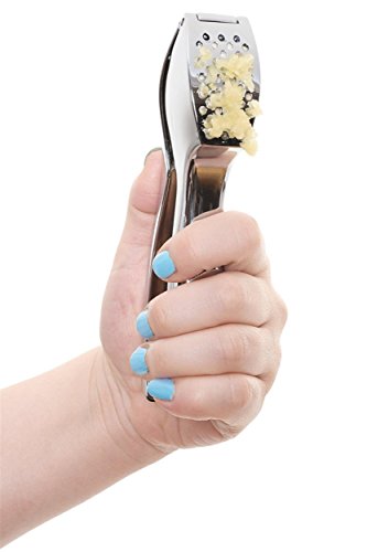 [Knoblauchpresse] Hochwertige Knoblauchpresse | Knoblauchschneider Knoblauch Crusher – spülmaschinenfest | Perfekt für Zuhause & Picknick - 3