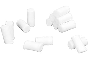 SUNGOOYUE 5 Packungen Nasenblutenstopper, Reine Baumwolle, Weiche, Bequeme Nasenbluten-Wattestäbchen, Wattestäbchen für das Heimkrankenhaus, Wattebällchen und Tupfer (Großes 5er-Pack)