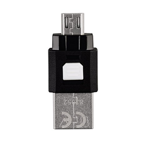 Hama Kartenleser für Smartphone/Tablet (mit Schutzkappe, passend für microSD/HC/XC, USB 2.0) schwarz - 3