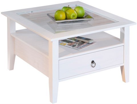 INTERLINK ELECTRONICS esidra Bethlehem Mesa, Madera, Blanco, 75 x 75 x 45 cm