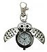 Produktbild nanhong Mini Schlüssel Ring Eule Quarzuhr Uhr Käfer Schlüsselanhänger watche- Silber