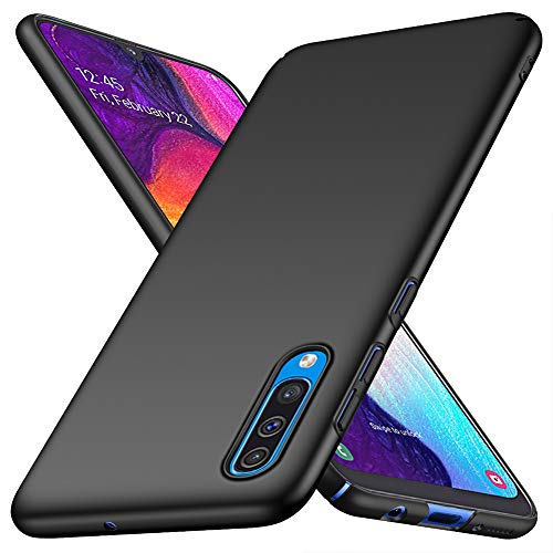 ORNARTO Funda Samsung A50, Carcasa [Ultra-Delgado] [Ligera] Mate Anti-arañazos y Antideslizante Protectora Sedoso Caso para Samsung Galaxy A50(2019) 6,4 Pulgadas Negro