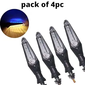 Protaper Double side running led indicator, dual colour option (Pack of 4). side indicator with light on both front and back side comes with 2 colour yellow front and blue back.