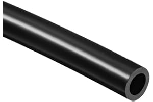 TOP-VIGOR Silicone Tube 8mm ID x 12mm OD 1m / 3.28ft Length, Flexible Silicone Rubber Tubing Water Air Hose Pipe for Pump Transfer Black