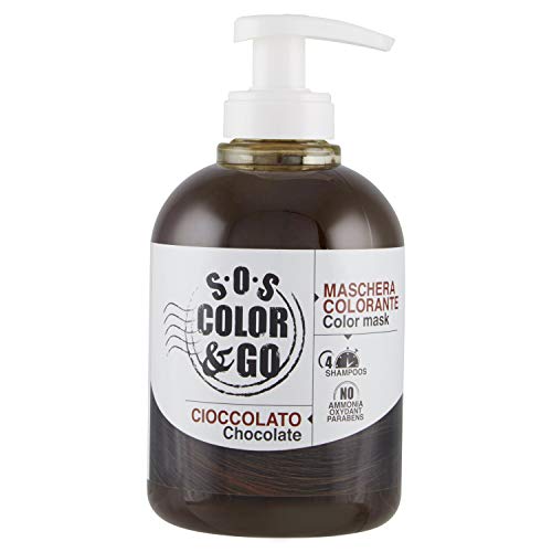 S.o.s color & go maschera colorante riflesssante e ravvivante cioccolato 300 ml