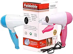 TANNU ENTERPRISES TRUESHOP Nova Hair Dryer Professional Foldable 2 Speed Control NV 1290 With 1000W For Womens And Men